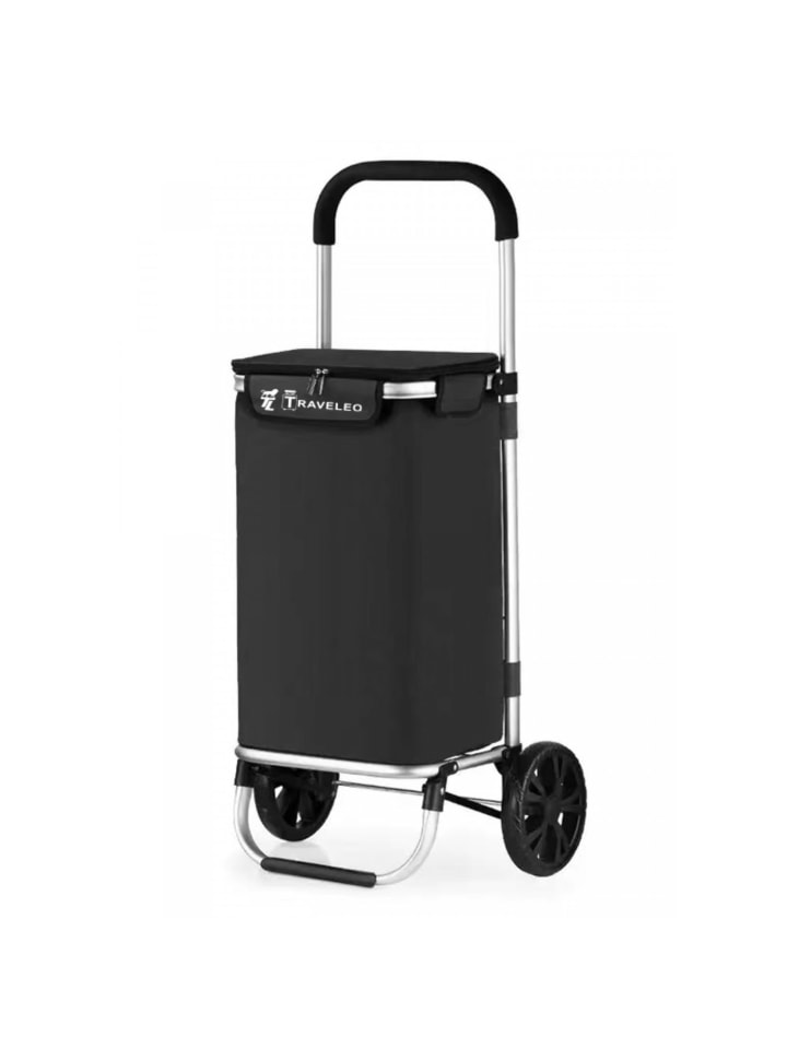 Cheffinger 40L Einkaufswagen Trolley in Schwarz günstig kaufen 40