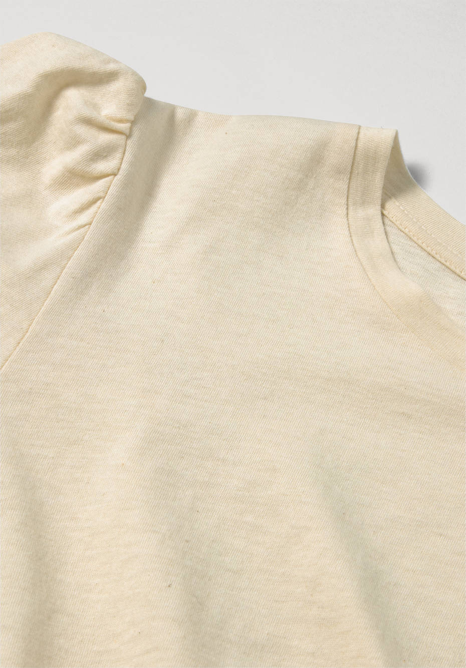 Jersey-Bluse aus Bio-Baumwolle mit Bio-Merinowolle
