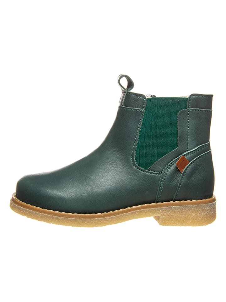 BO-BELL Leder-Chelsea-Boots in Dunkelgrün günstig kaufen