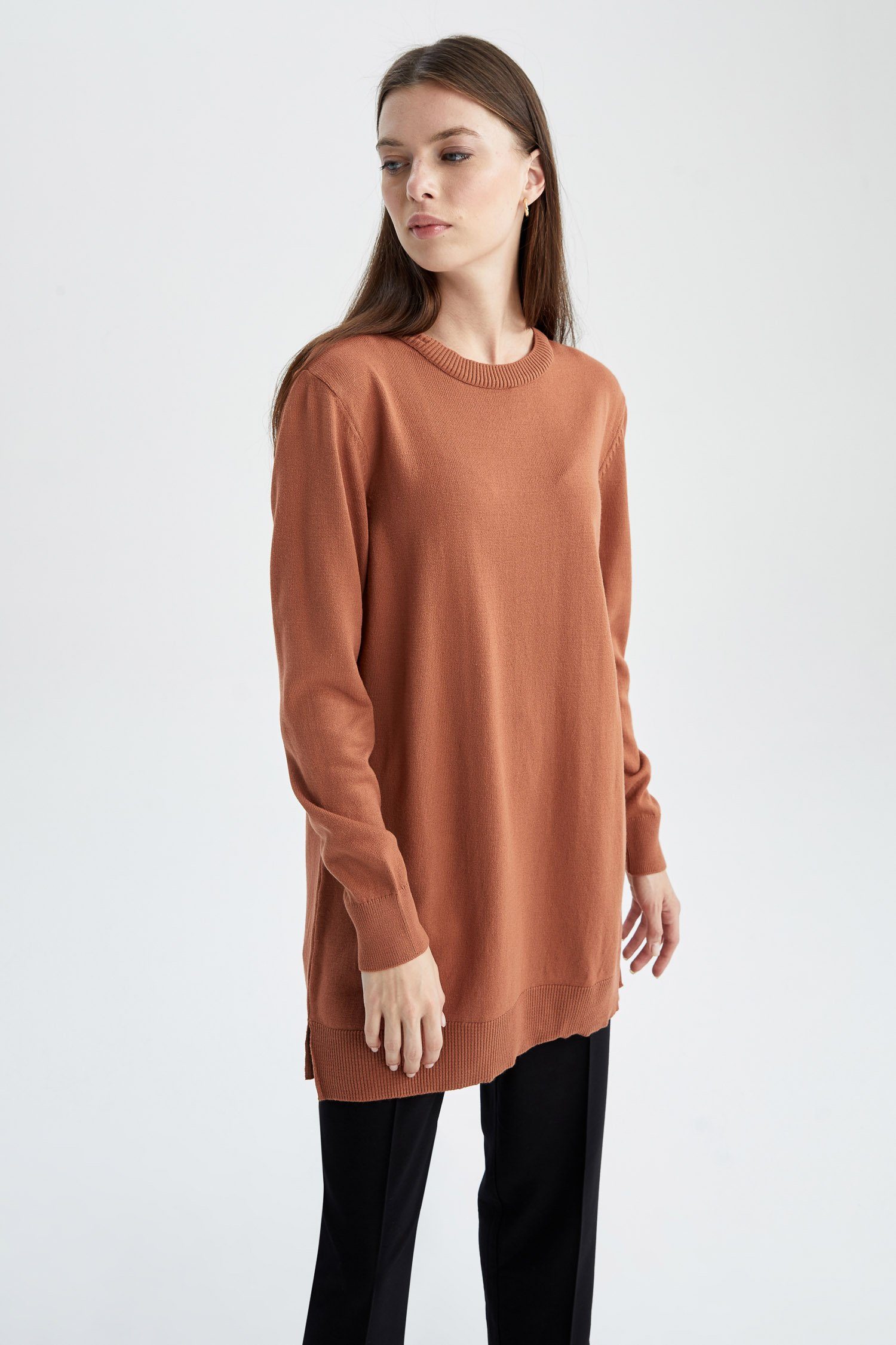 DeFacto Stricktunika Damen Stricktunika REGULAR FIT