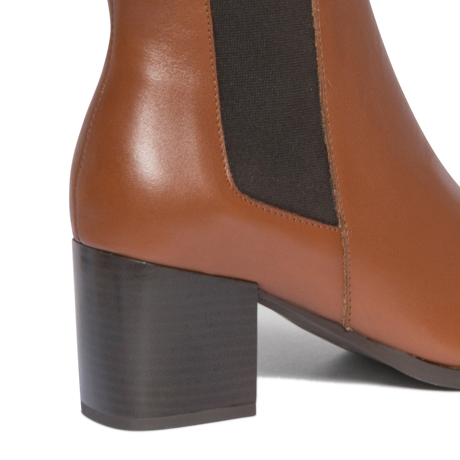 Boots TEXTO cognac éco-conçu en cuir