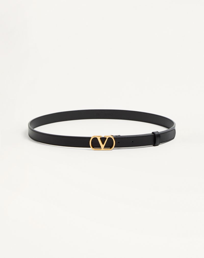 VLogo Signature Bælte i skinnende kalveskind 20 mm