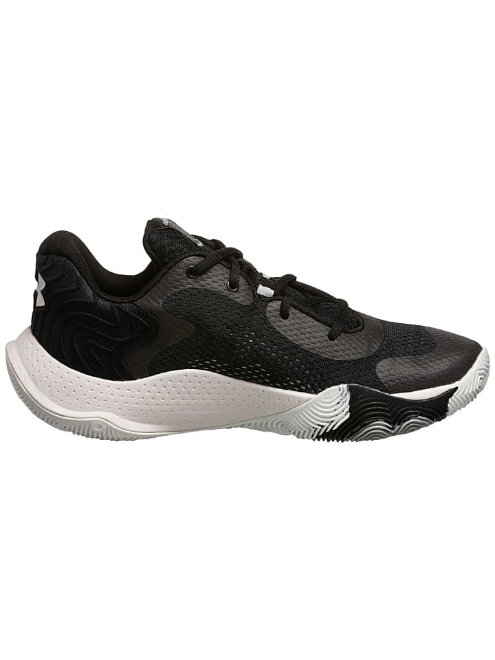 Under Armour Basketballschuh Spawn 4 in schwarz / weiß günstig kaufen 42
