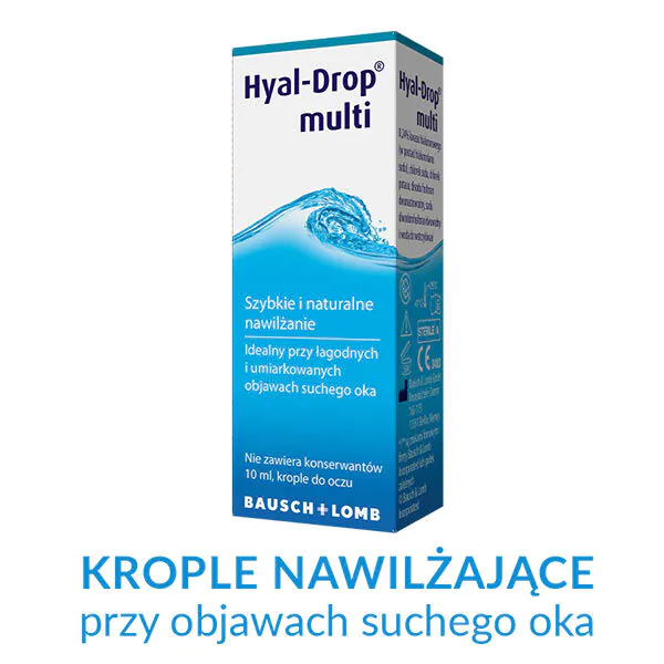 Hyal-Drop Multi, хидратантне капи за очи, без конзерванса