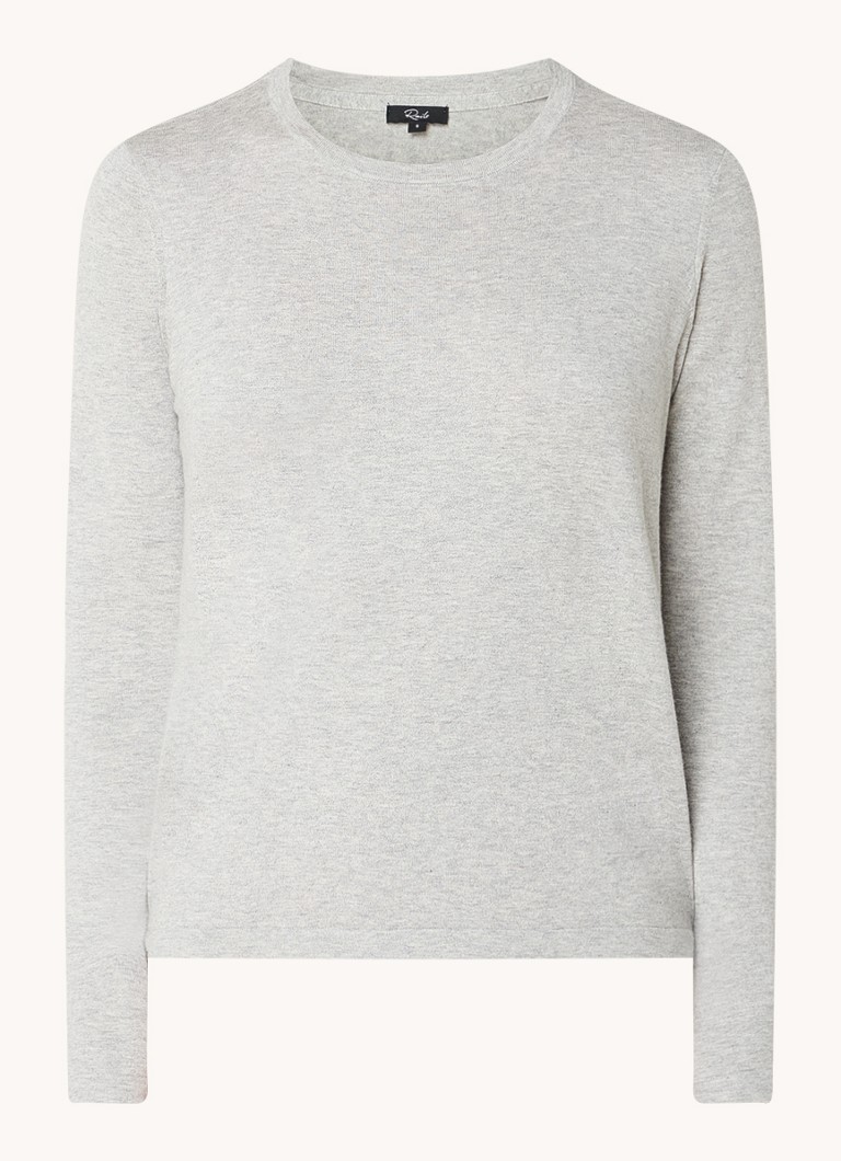 Rails long sleeve in cashmere blend with round neck