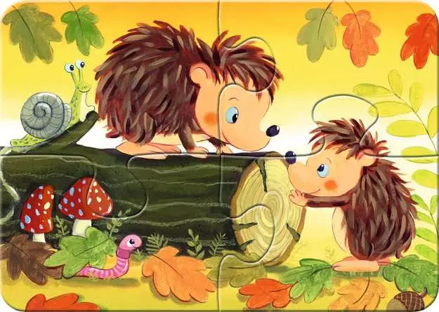 Kinderpuzzle ab 2 Jahren - Kleine Tierfamilien - 2 + 4 + 6 + 8 Teile