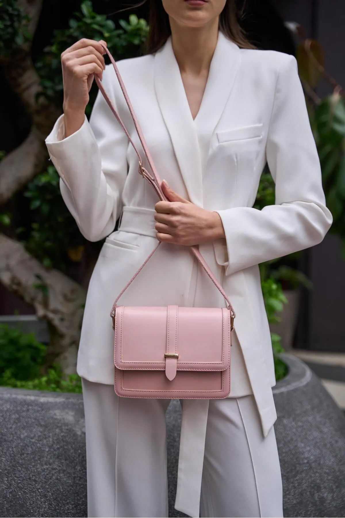 Madamra  Umhängetasche - Rosa - Unifarben