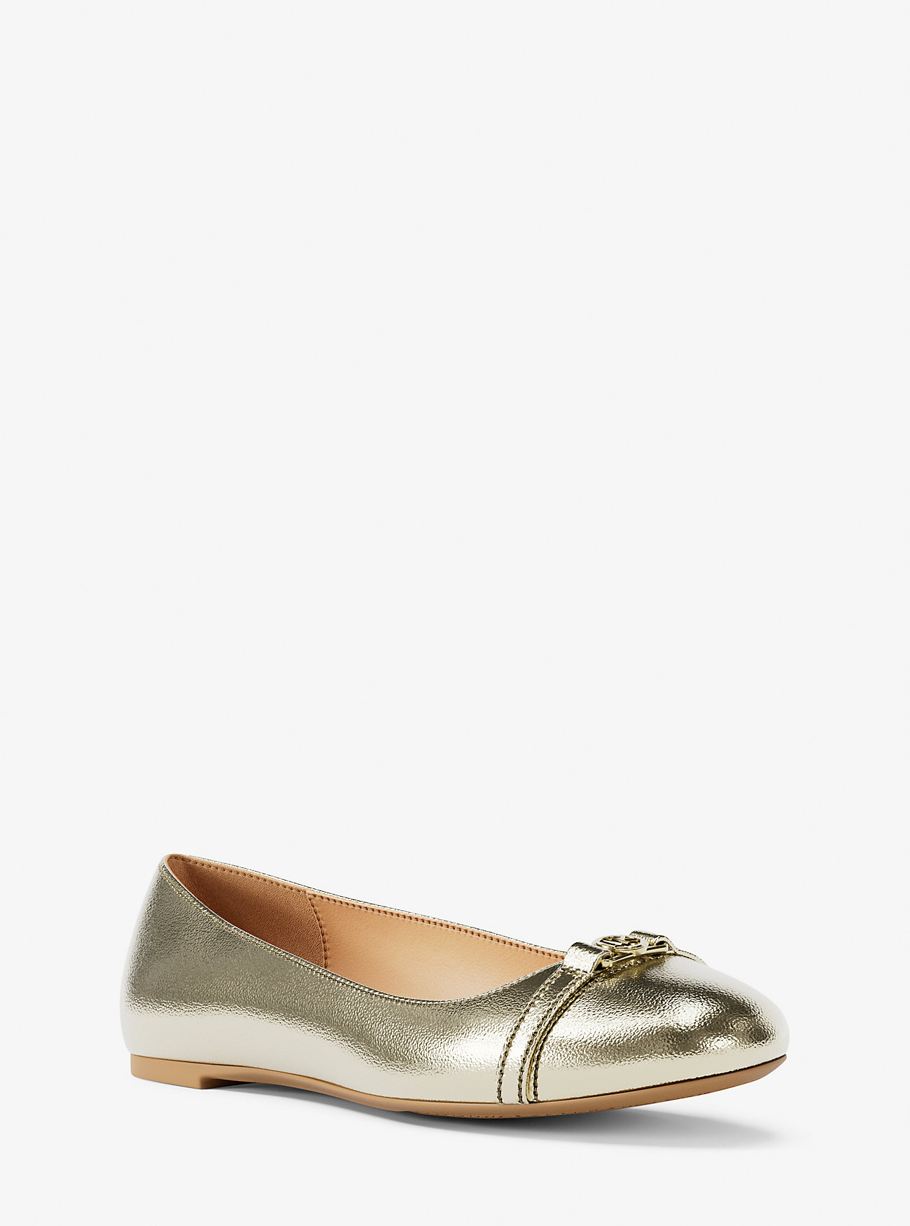 Mocassino Mandy in pelle metallizzata - ORO CHIARO