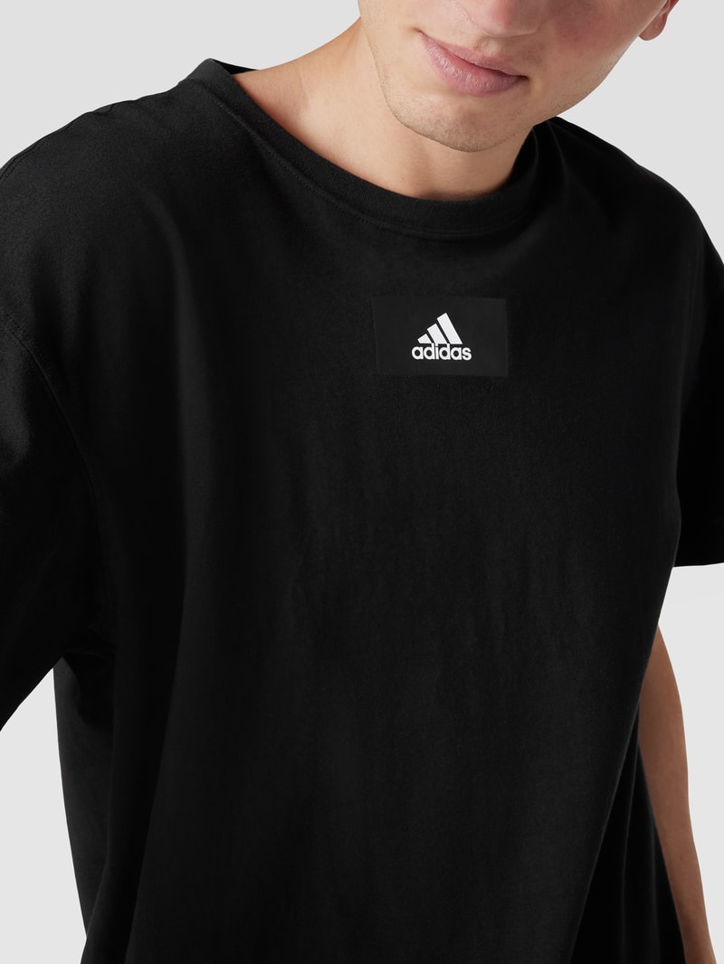 T-Shirt mit Logo-Print in weiß