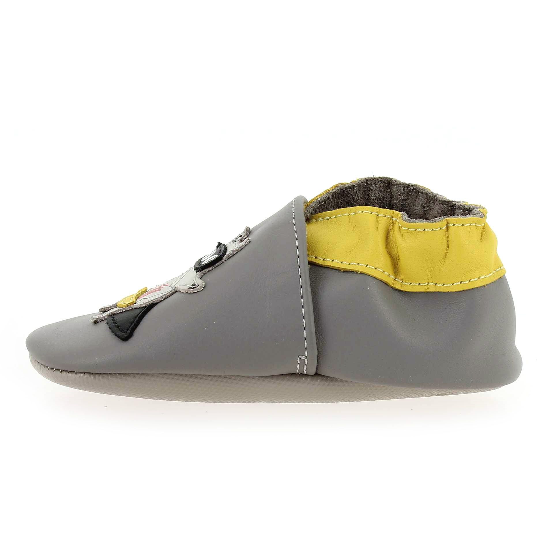 Robeez  SUPER WOLF - Gris Jaune