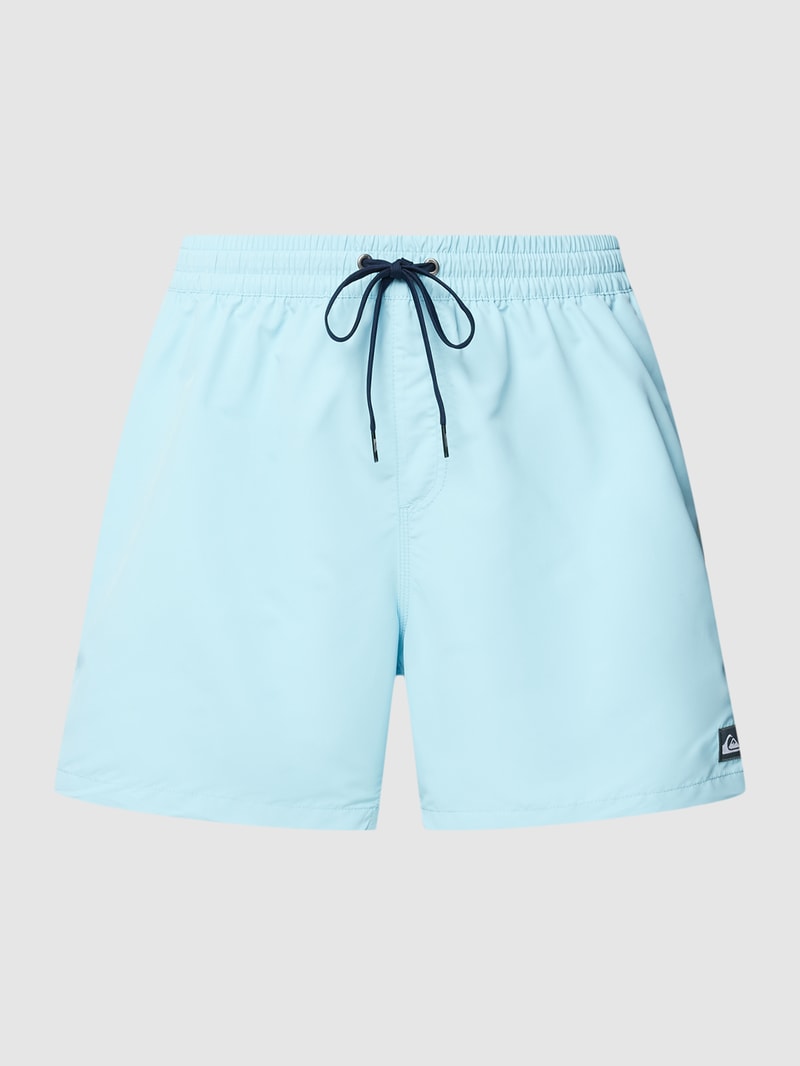 Badehose mit Kontraststreifen in hellblau