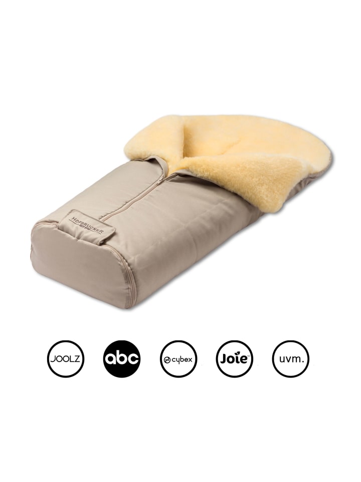 Hofbrucker Lammfell-Fußsack Iglu für Kinderwagen und Buggy in Beige günstig kaufen onesize
