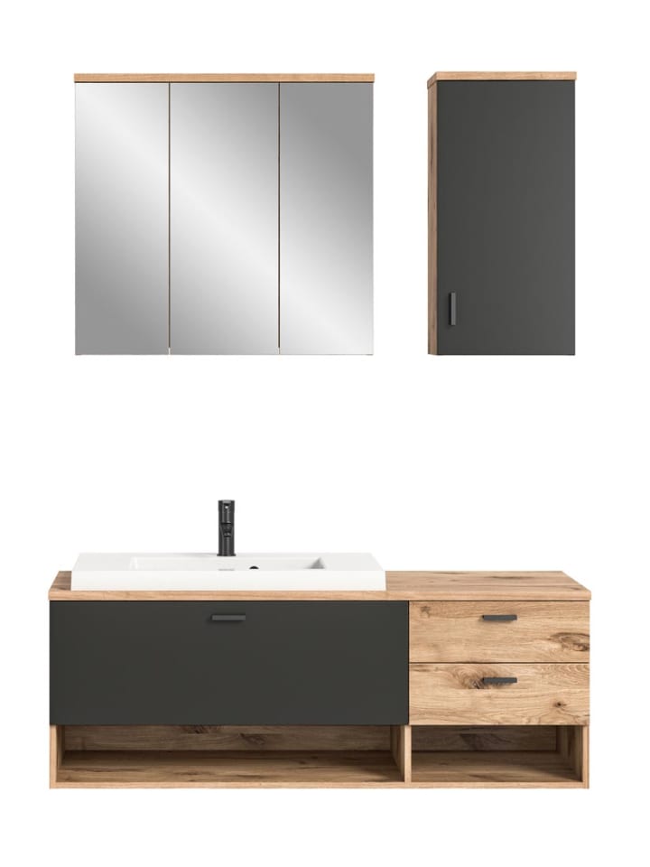 ebuy24 Badmöbelset Grado 3-teilig Eiche 140 x 48 cm günstig kaufen onesize