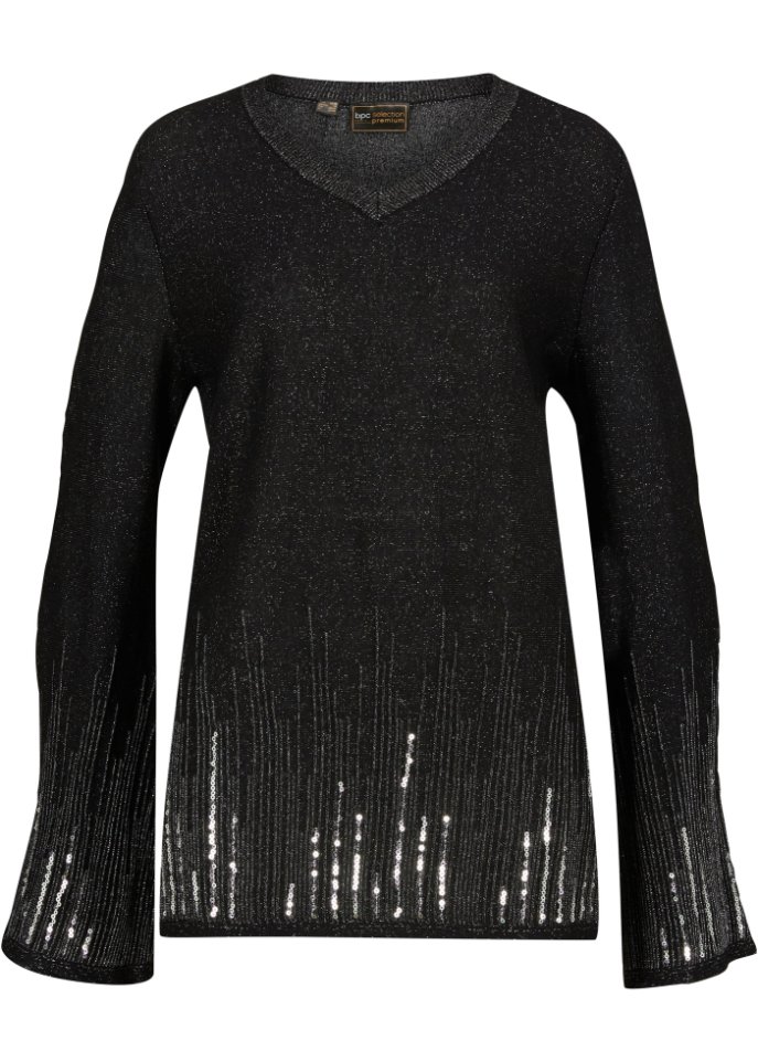 Pullover mit metallic Farbverlauf
