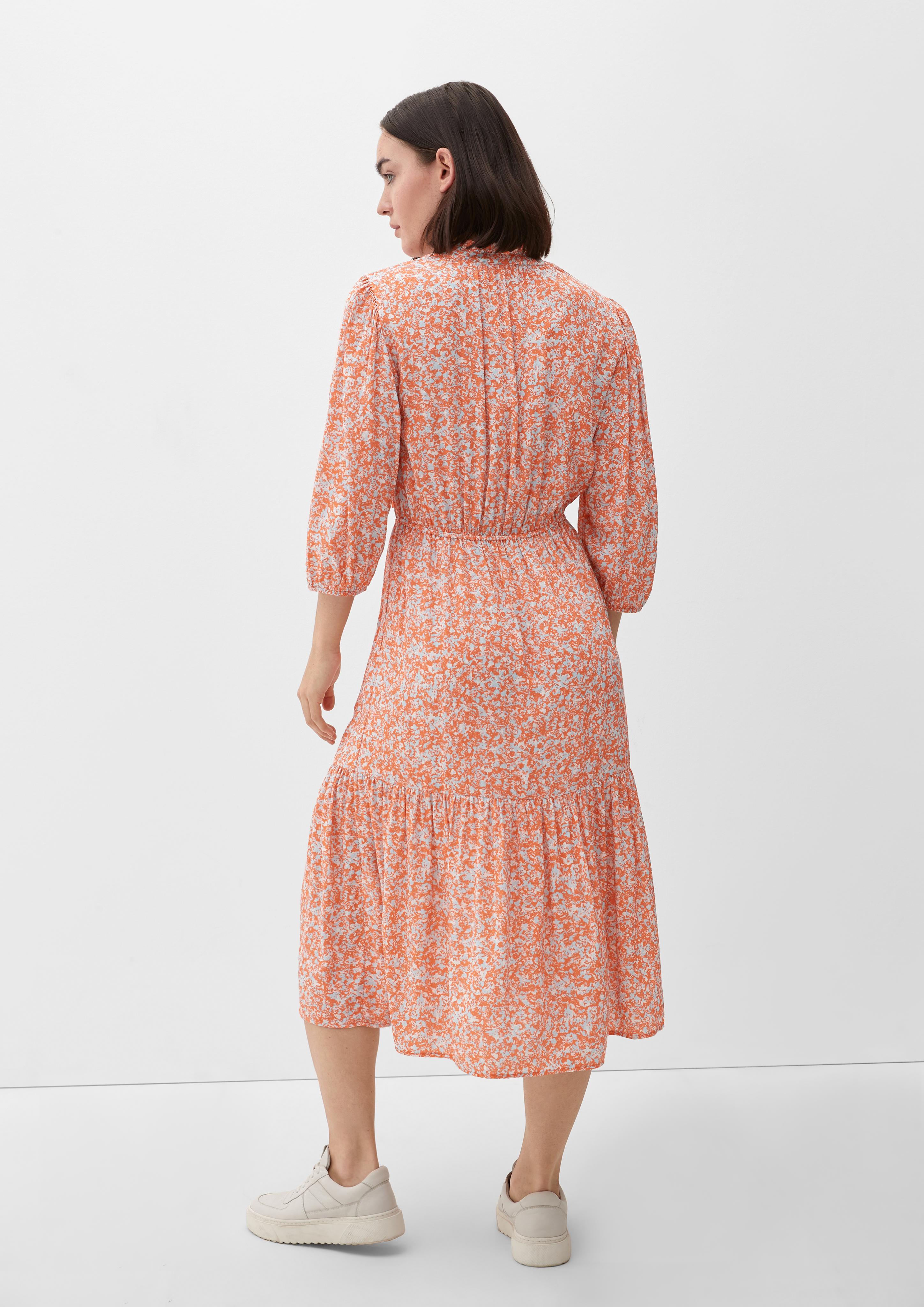 Stufenkleid mit Allover-Print  2132454-27A1