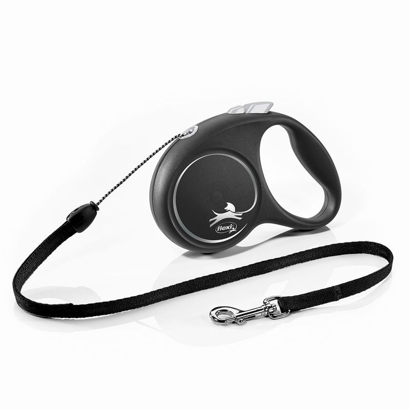flexi Black Design Seil-Leine schwarz - 5 m