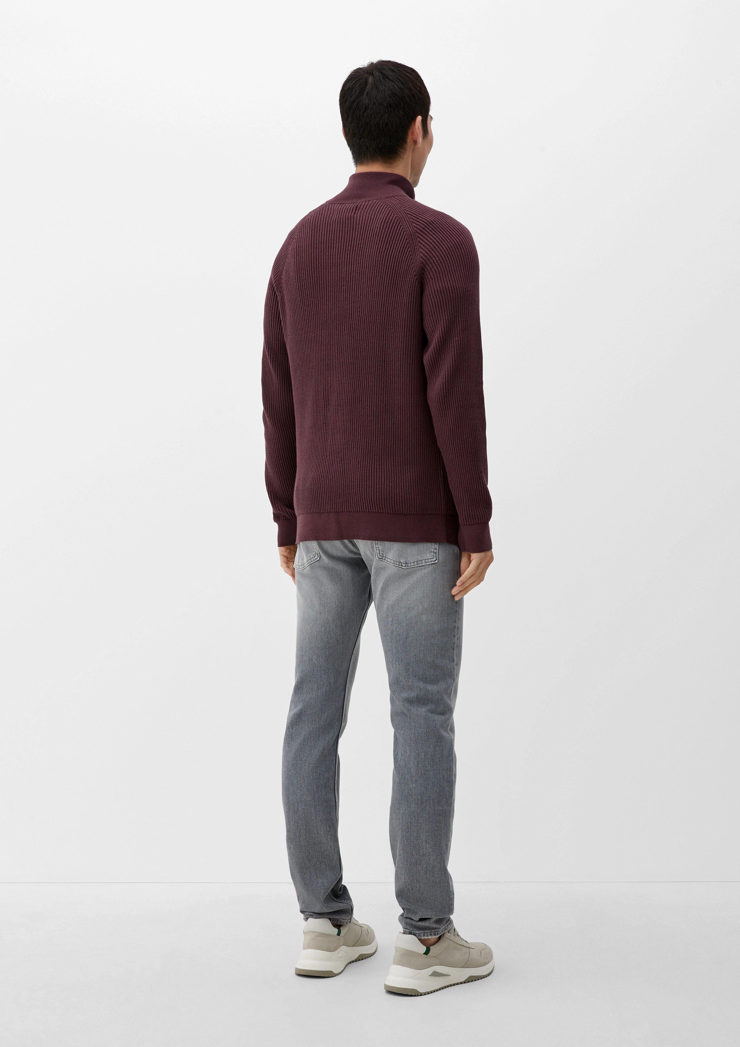 Strickpullover mit Half-Zip  2124529-4991