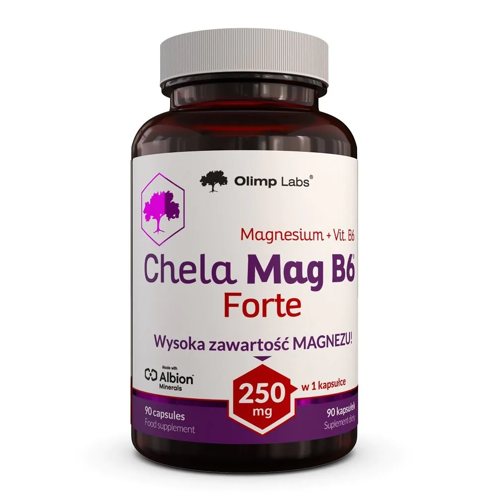 Olimp Chela-Mag B6 Forte, dodatak prehrani s magnezijem i vitaminom B6, 90 kapsula