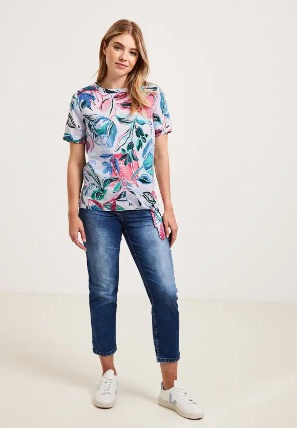 CECIL Print Leinenbluse