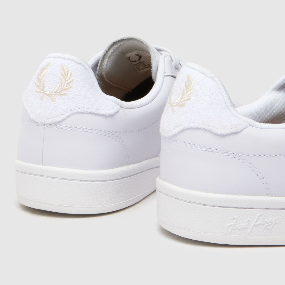 Fred Perry b721 bőrcipő fehér színben