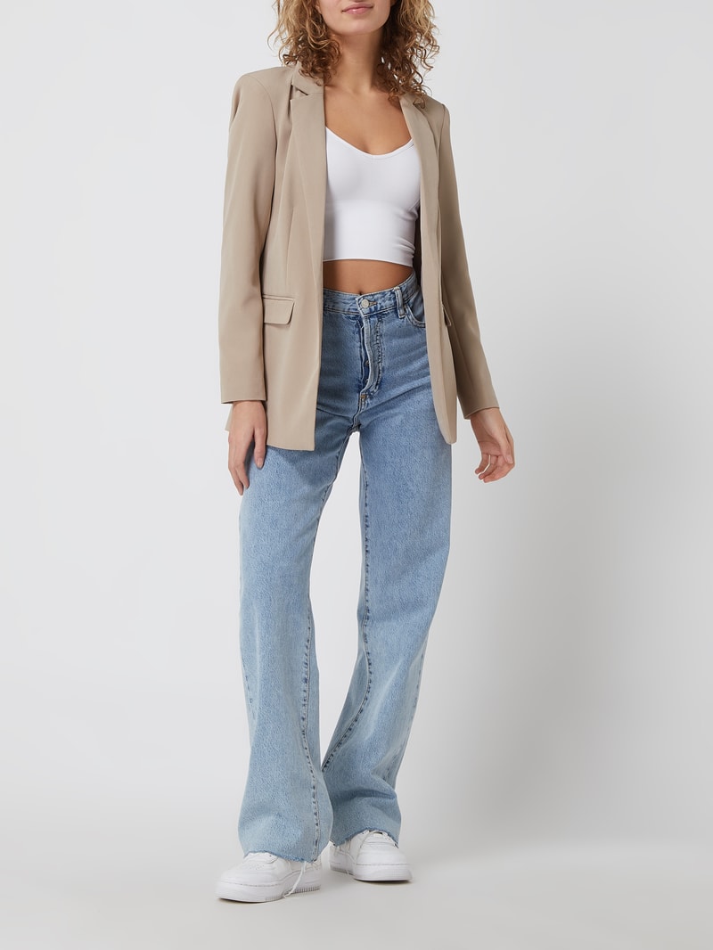 Blazer mit Reverskragen Modell 'Bossy' in taupe