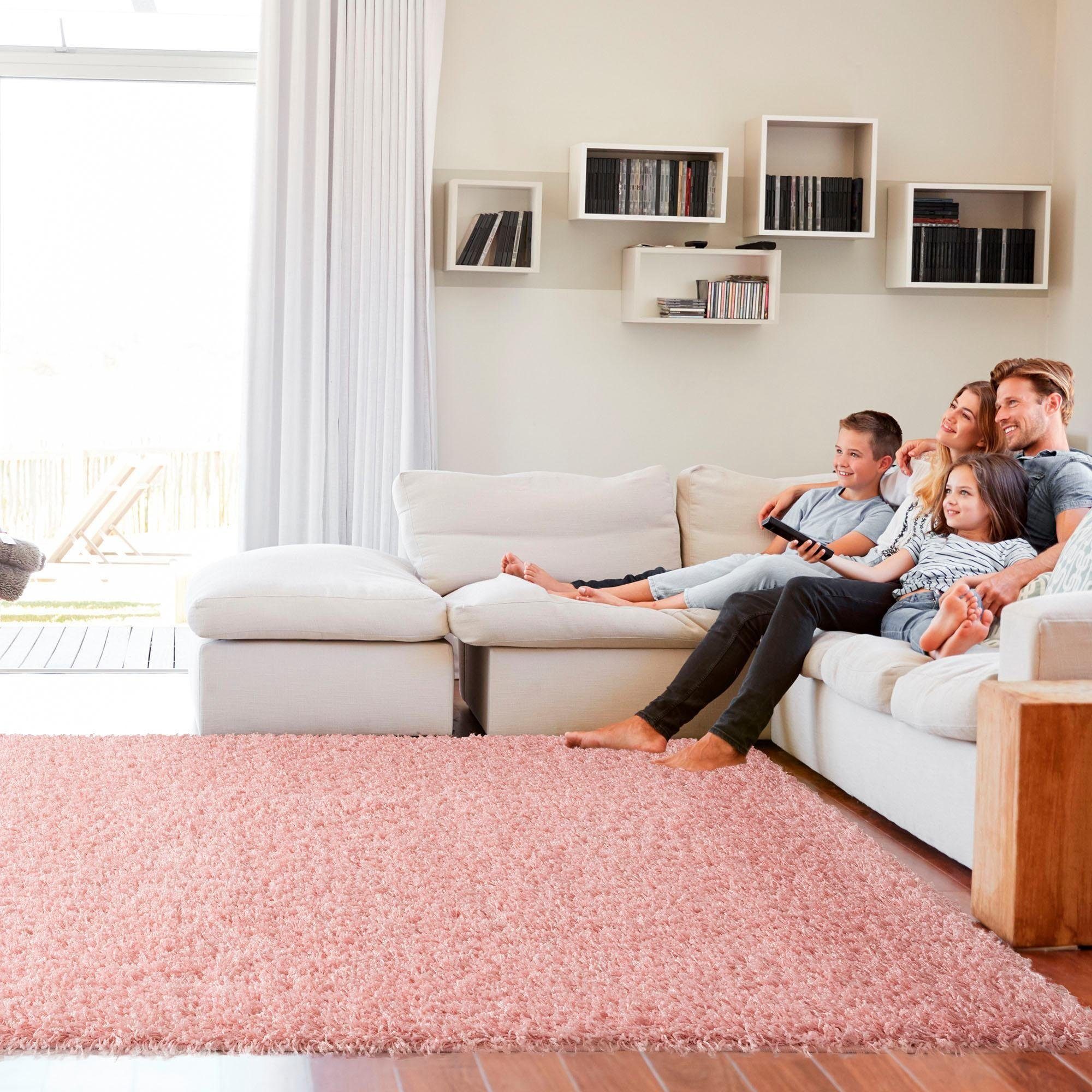 Hochflor-Teppich LOCA, Sanat, rechteckig, Höhe: 30 mm, Wohnzimmer, Langflor, Shaggy, Schlafzimmer