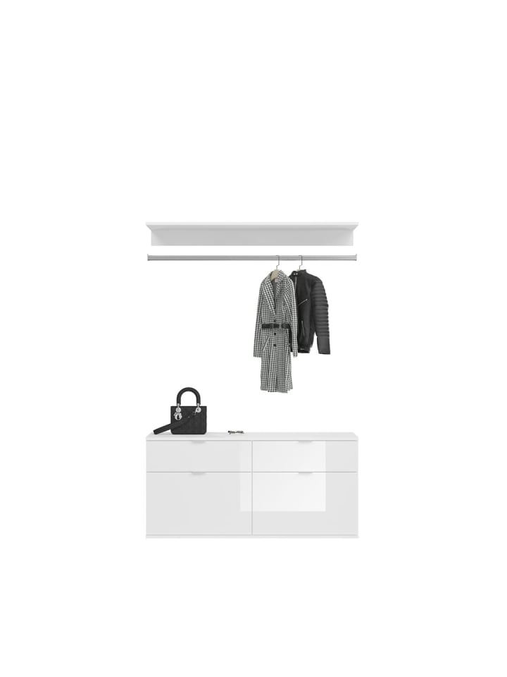 ebuy24 Garderobenaufstellung ProjektX Weiß 228 x 34 cm günstig kaufen onesize