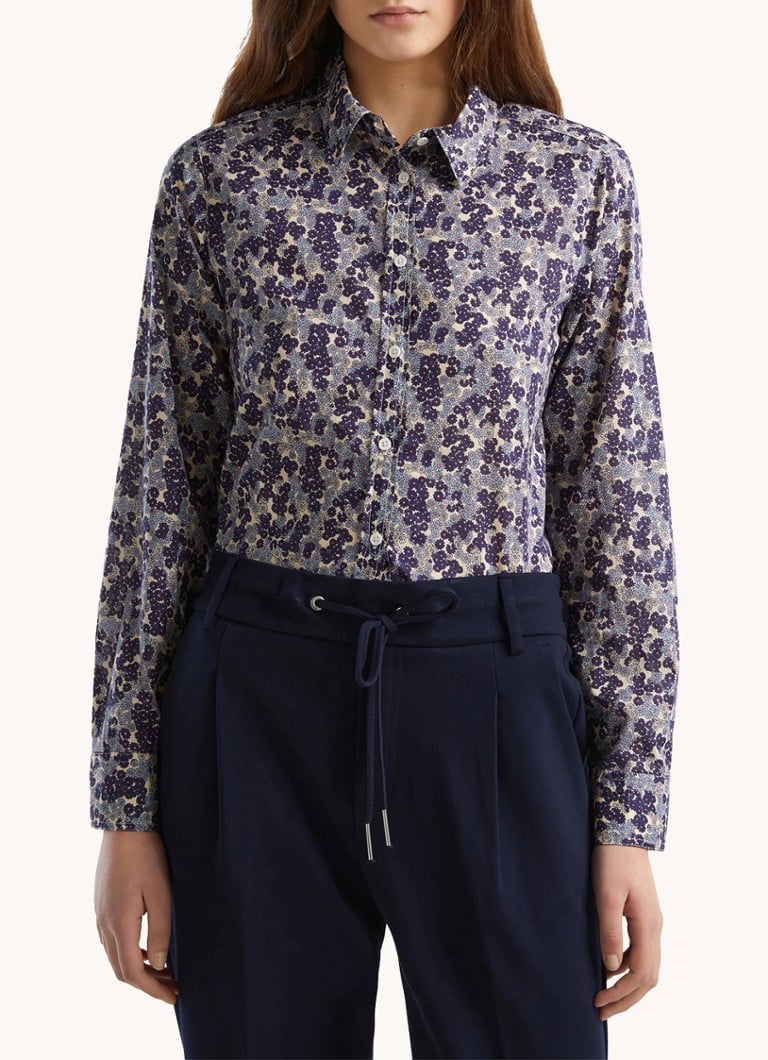 Benetton  Blouse met print en stretch