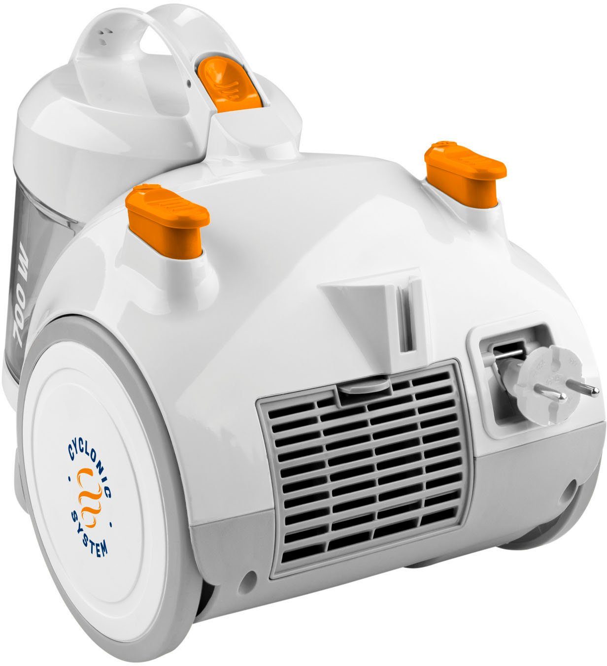 Hyundai Bodenstaubsauger VC009, 700 W, beutellos, ECOMotor, 2xHEPA-Filter, 1,5l Vo, 8m Aktion-Radius