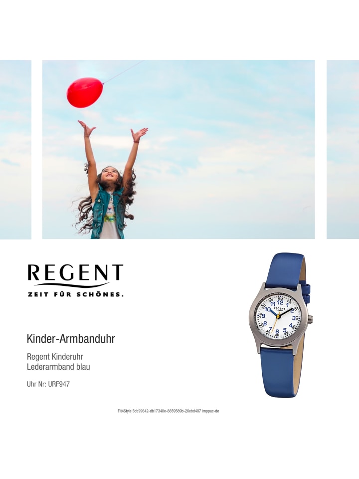 Regent Armbanduhr Regent Kinderuhren blau klein (ca. 26mm) günstig kaufen onesize