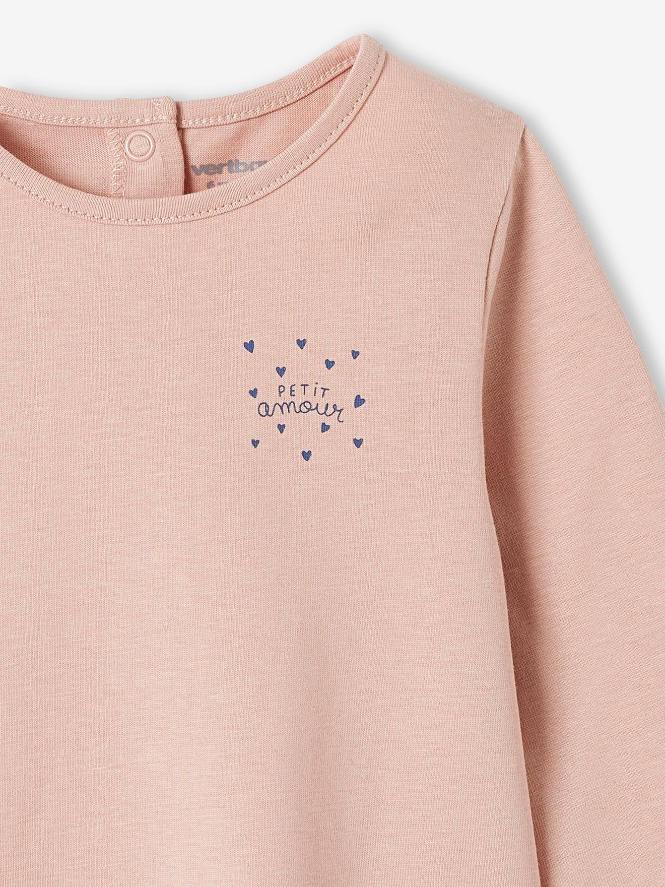 T-shirt bébé Basics manches longues orange