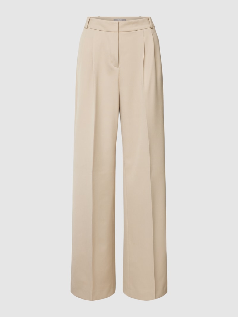 Loose Fit Stoffhose mit Viskose-Anteil in schlamm