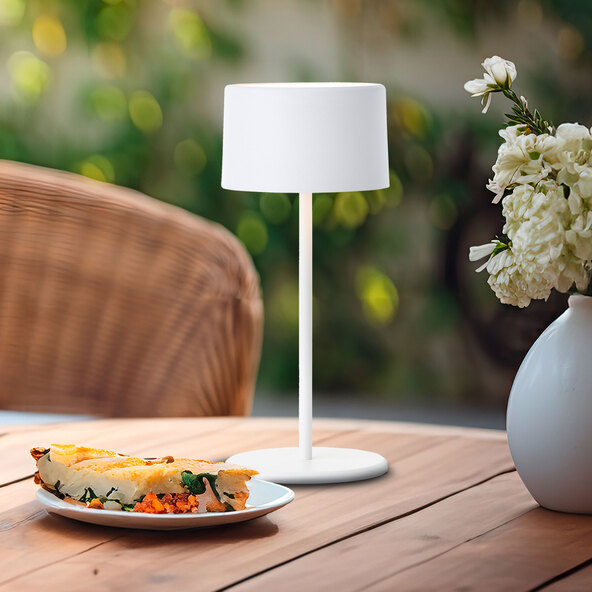 LED-Akku-Tischleuchte Helio, weiß