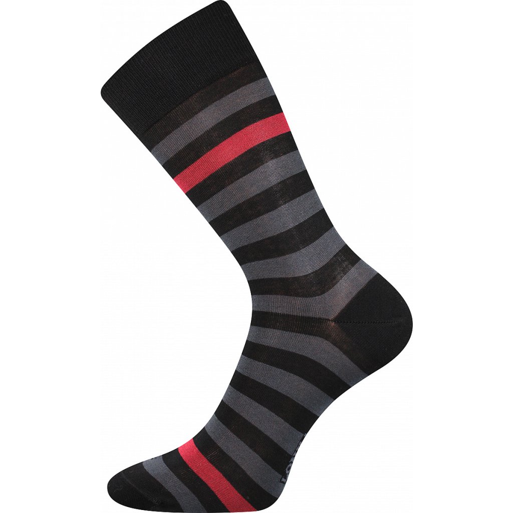 Lonka Demertz Socken schwarz mit rot, 1 Paar
