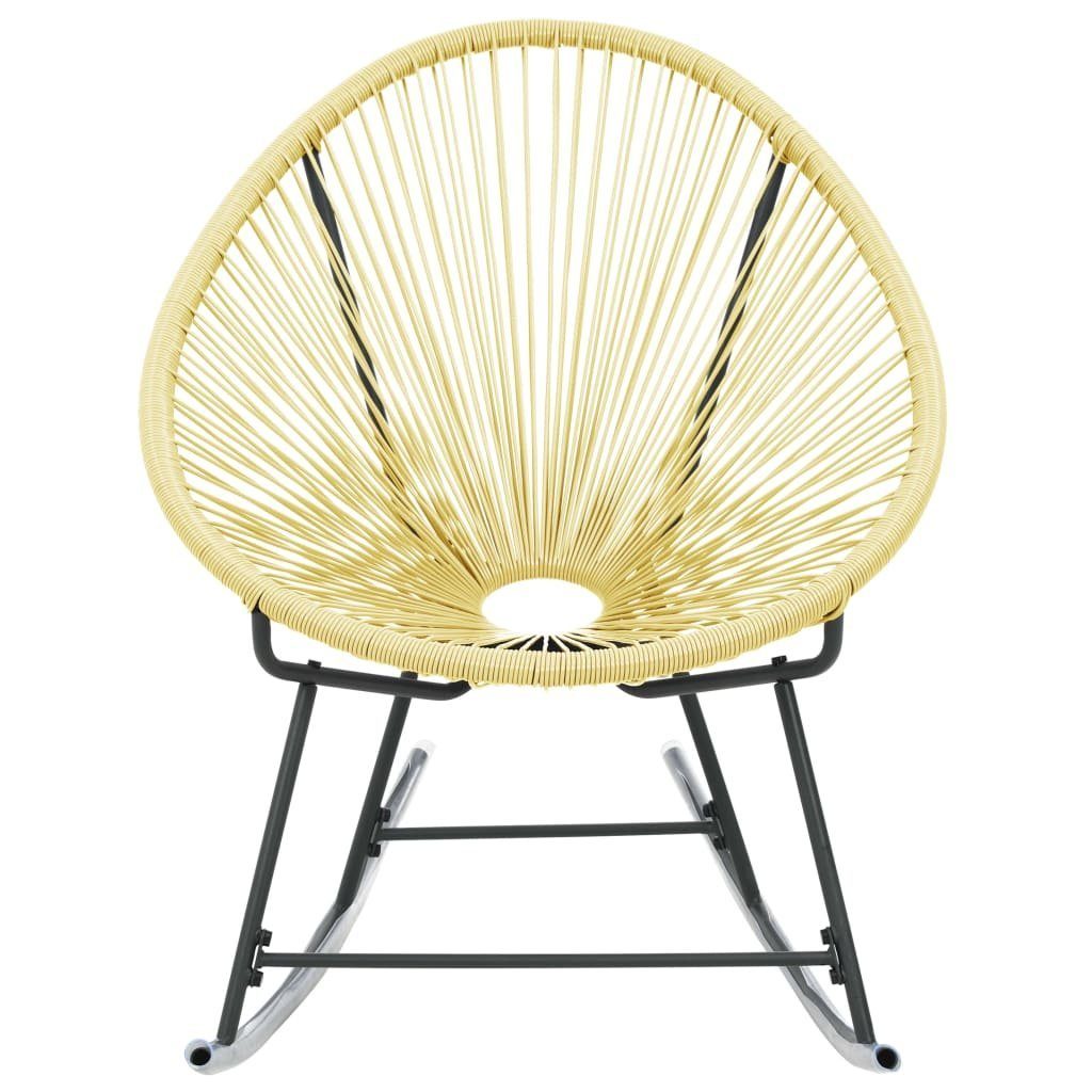vidaXL Gartenstuhl Outdoor-Acapulco-Stuhl Poly-Rattan Beige (1 St)