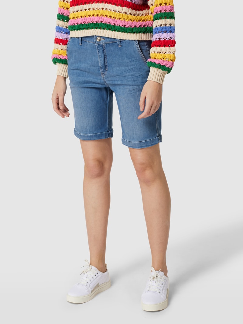 Shorts mit Label-Patch in bleu