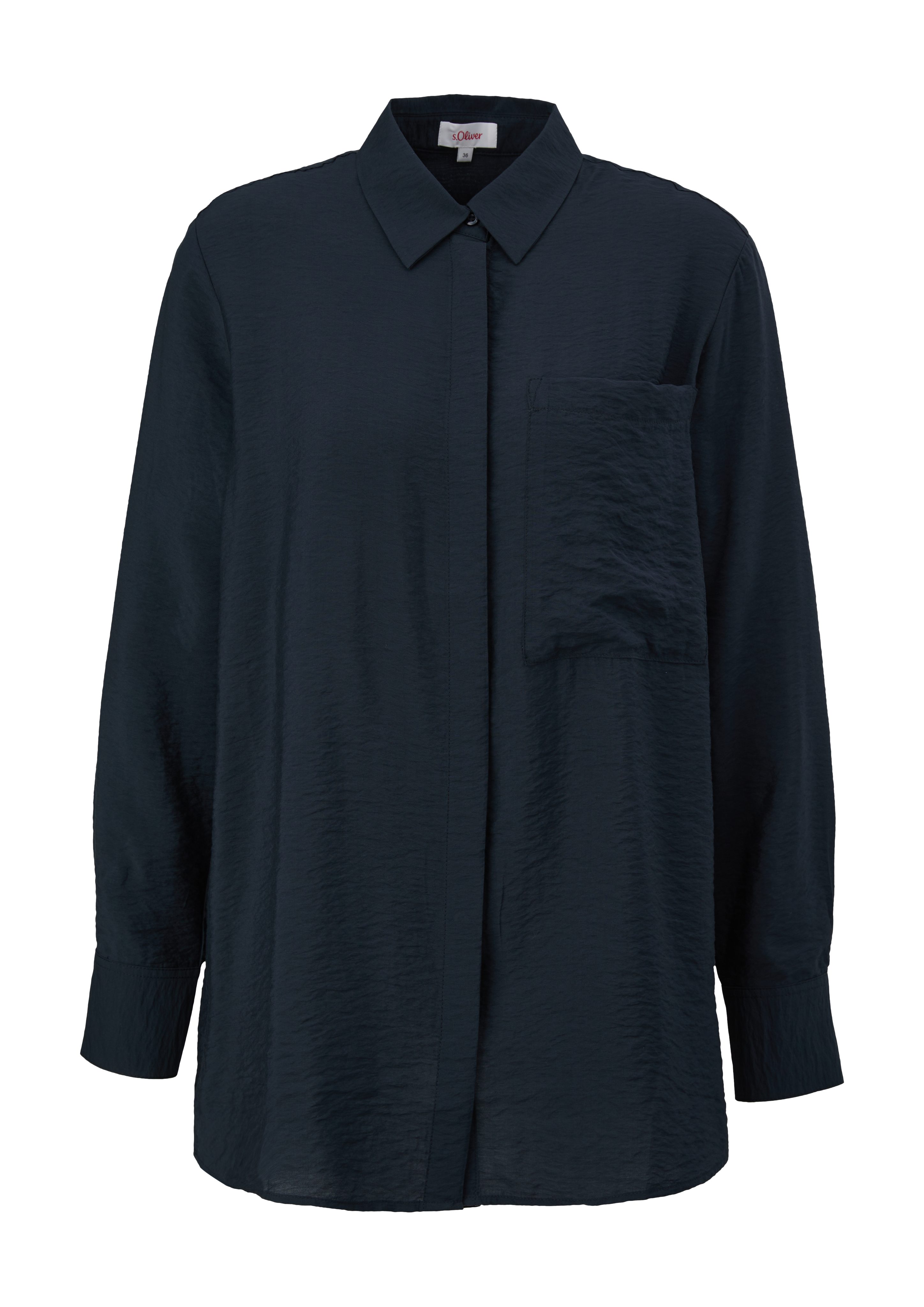 s.Oliver Langarmbluse Bluse aus Viskosemix