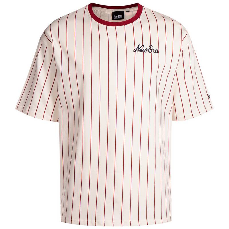 New Era Pinstripe T-Shirt Herren