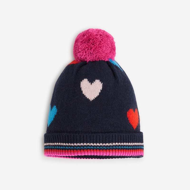 Bonnet bleu marine pour fille Catimini