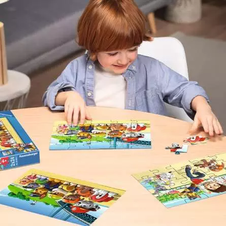 Kinderpuzzle ab 4 Jahren - Heldenhafte Hunde - 24 Teile