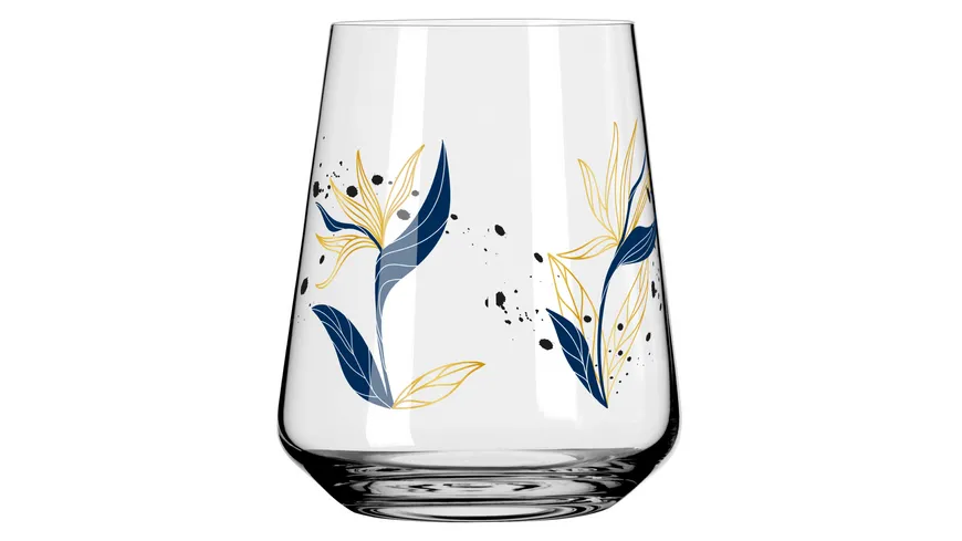 RITZENHOFF Allround-Glas Sparkle 2er Set #1 #2 von Ana Vasconcelos H23 Blau, Gold