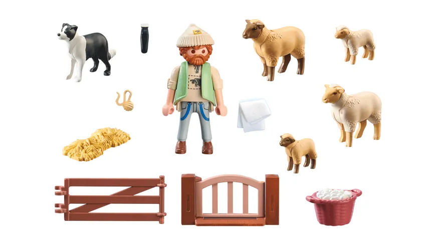 PLAYMOBIL 71444 - Country - Junger Schäfer mit Schafen