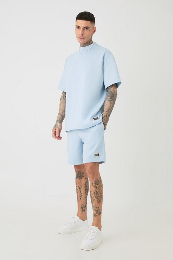 Tall Oversize Scuba T-Shirt & lockere Shorts