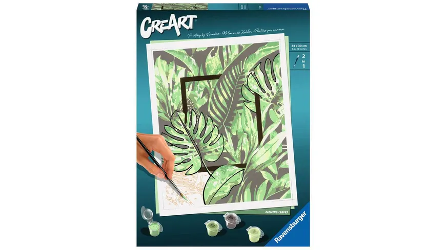 Ravensburger Beschäftigung - CreArt - Malen nach Zahlen 20272 – Calming Leaves