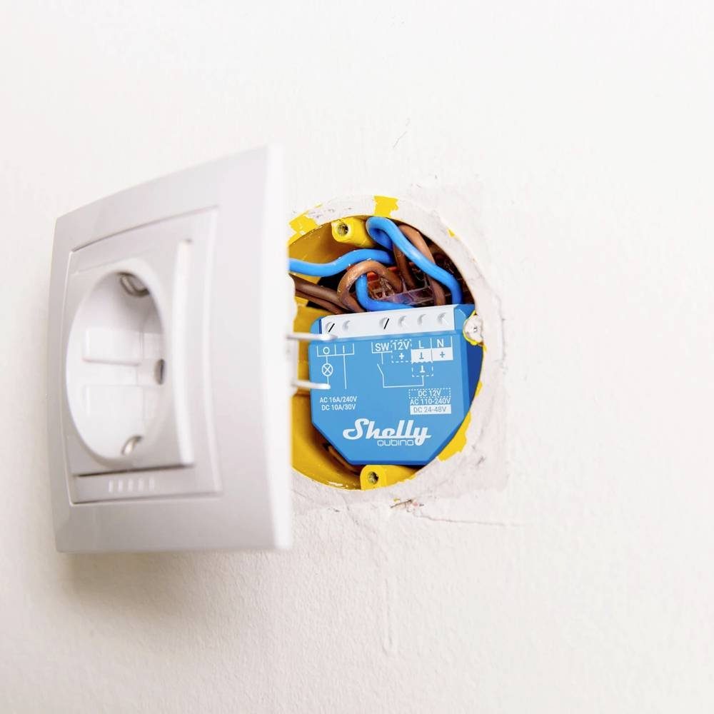 Shelly UP-Relais max 16 A, 1 Kanal, Z-Wave Smart-Home-Steuerelement