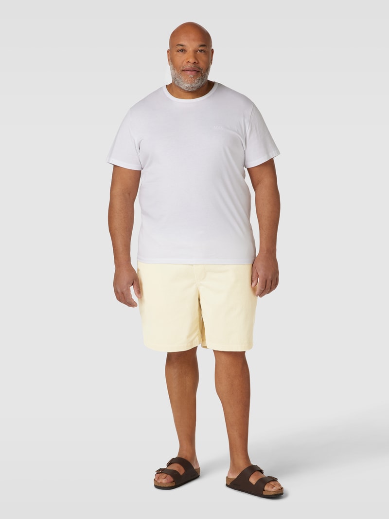 PLUS SIZE Shorts mit elastischem Bund in beige
