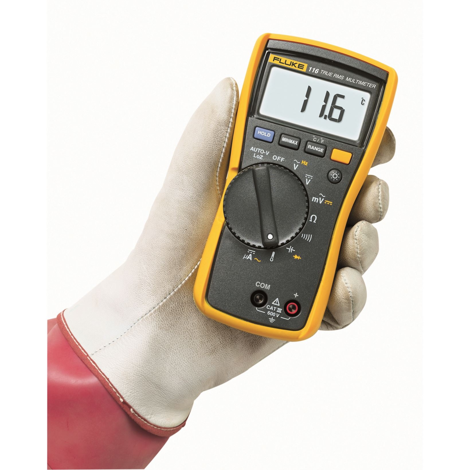 Fluke 2583601 116 EUR Digitální multimetr pro HVAC do 600 V AC/DC - µA - teplota