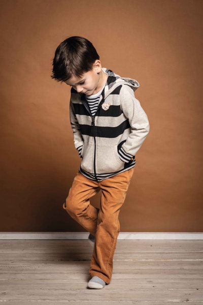 Sweatjacke, dunkelgrau für Jungs