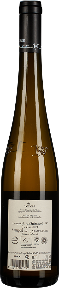 Loimer Riesling Ried Steinmassl 1ÖTW Erste Lage 2019