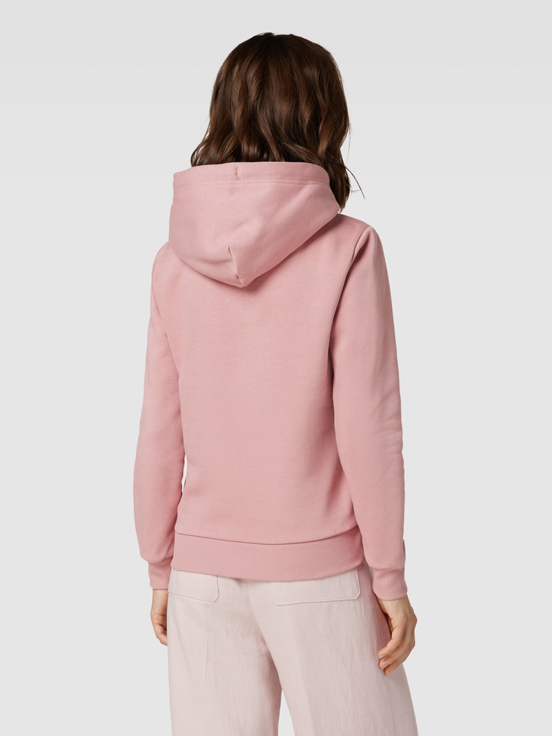 Hoodie mit Kapuze in pink meliert